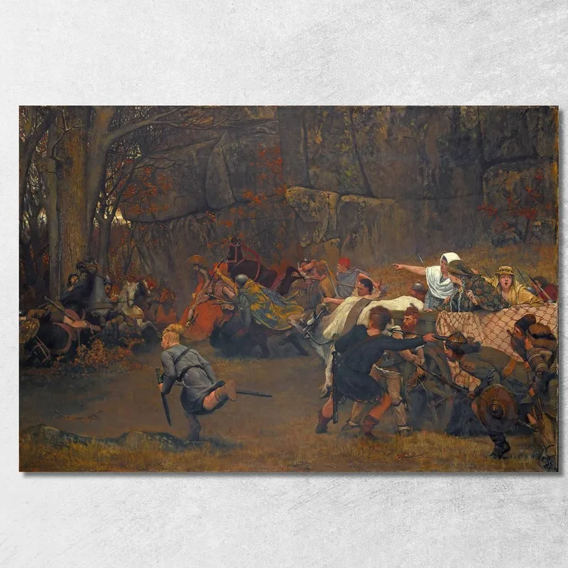 Gunthram Bose E Le Sue Figlie Lawrence Alma-Tadema quadro stampa su tela