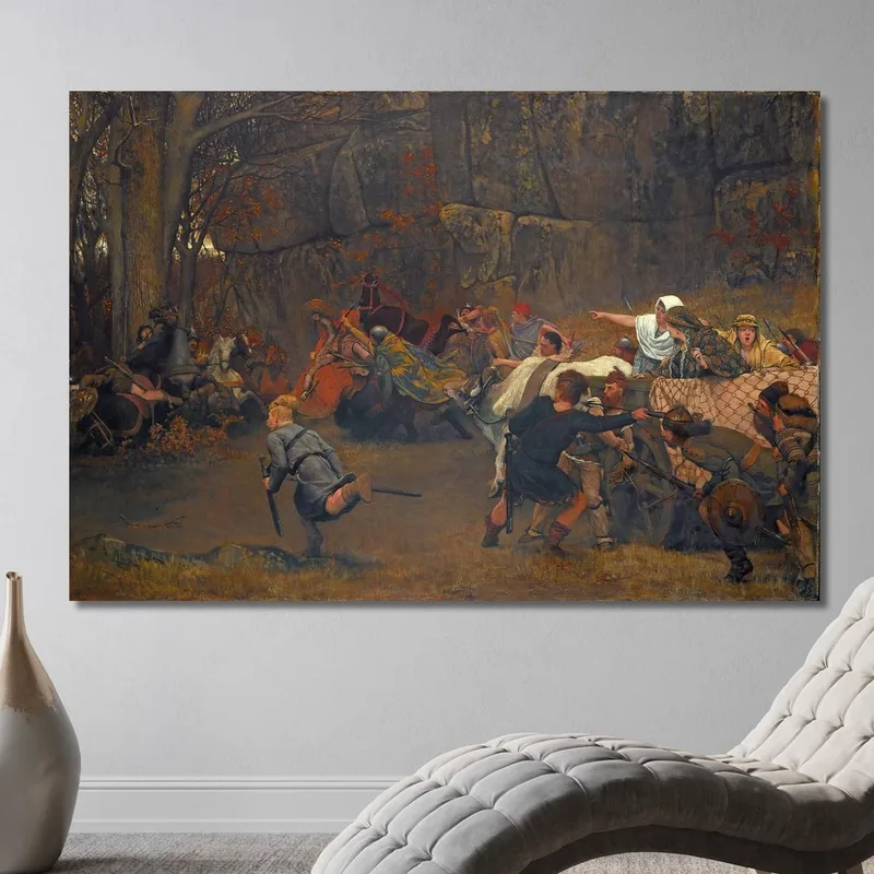 Gunthram Bose E Le Sue Figlie Lawrence Alma-Tadema quadro stampa su tela