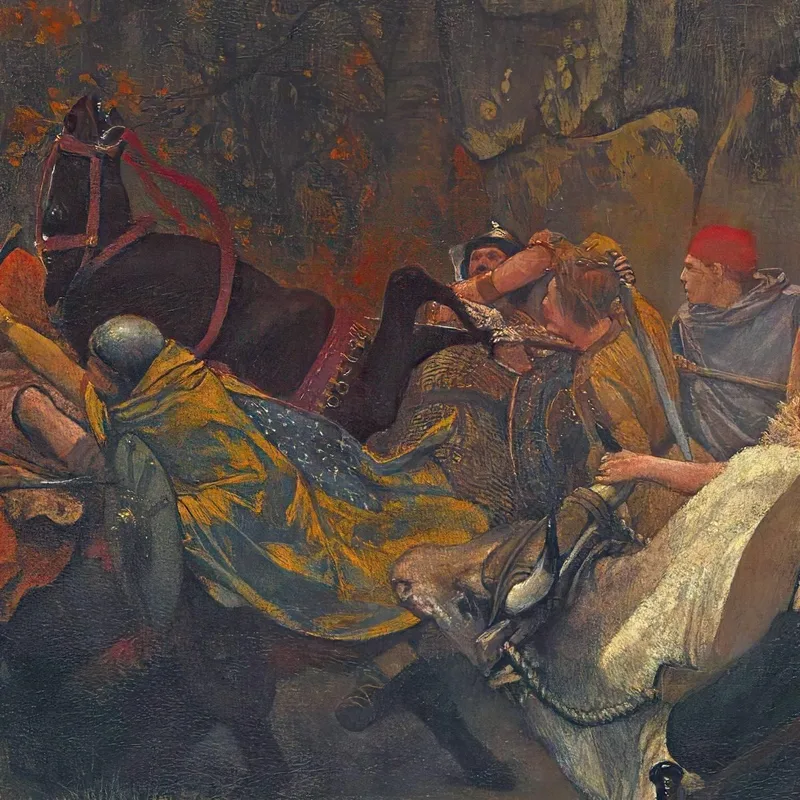 Gunthram Bose E Le Sue Figlie Lawrence Alma-Tadema quadro stampa su tela