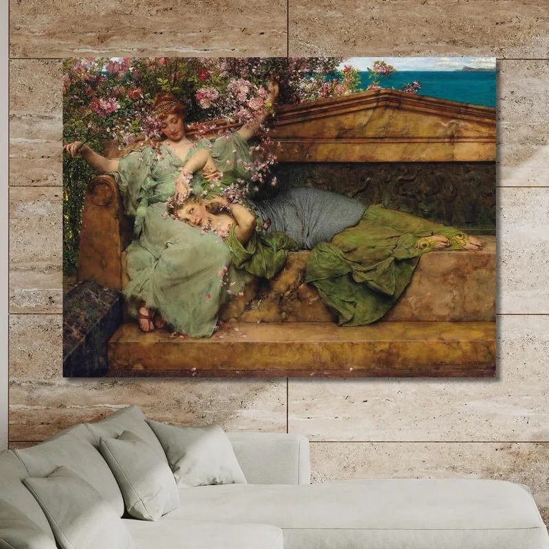 In Un Giardino Di Rose Lawrence Alma-Tadema