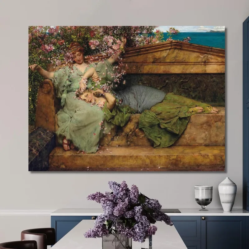 In Un Giardino Di Rose Lawrence Alma-Tadema