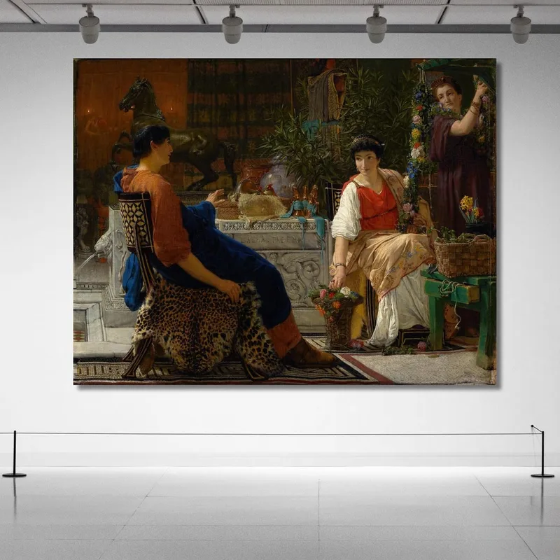 I Preparativi Per Le Feste La Ghirlanda Di Fiori Lawrence Alma-Tadema