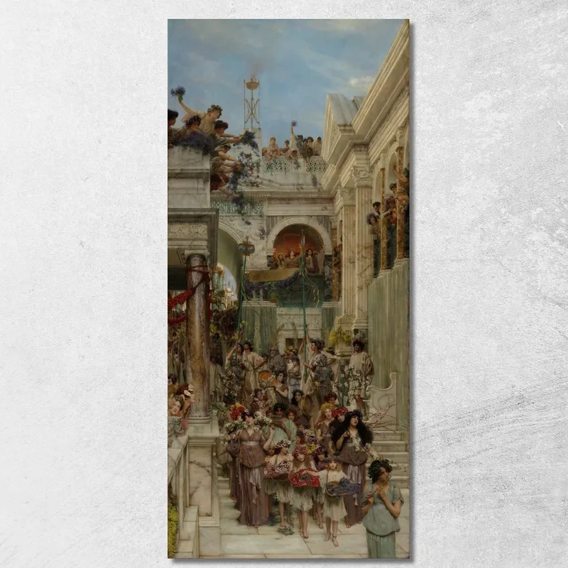 Frühling Lawrence Alma-Tadema drucken auf leinwand