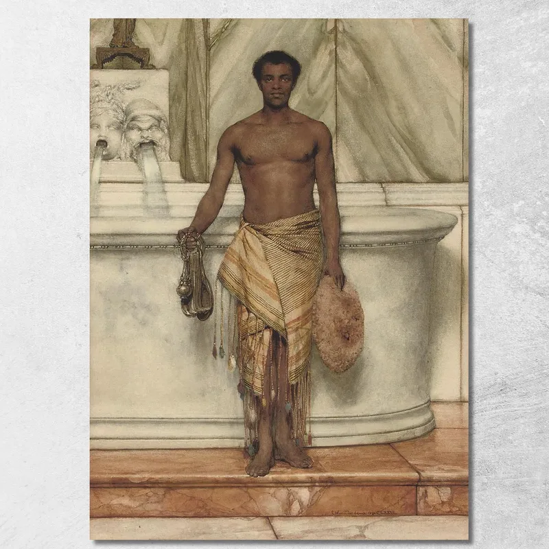 Der Balneator Lawrence Alma-Tadema drucken auf leinwand