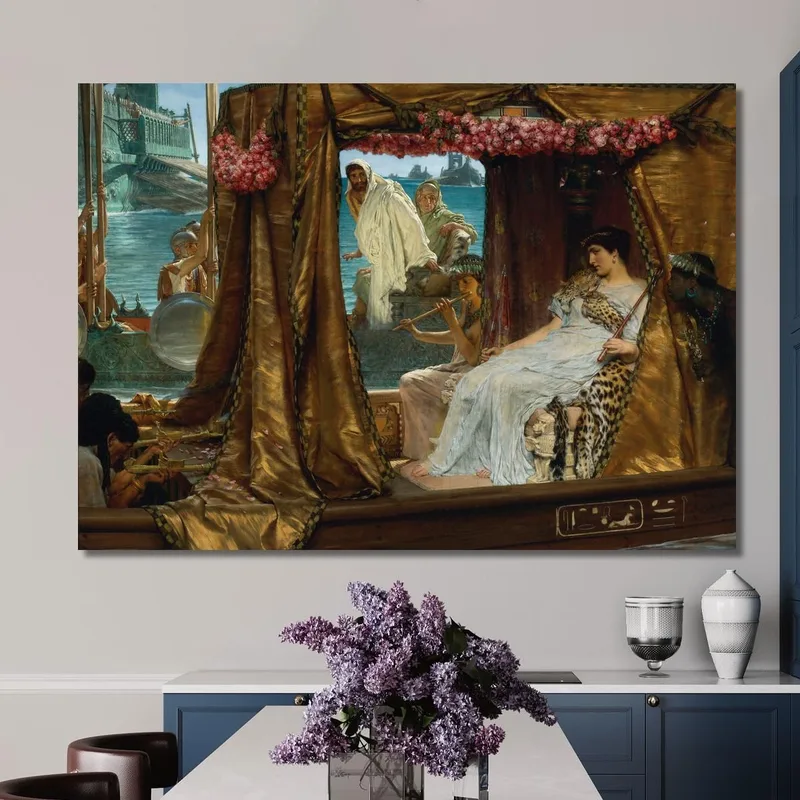 L'Incontro Di Antonio E Cleopatra Lawrence Alma-Tadema quadro stampa su tela