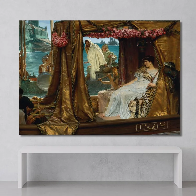 L'Incontro Di Antonio E Cleopatra Lawrence Alma-Tadema quadro stampa su tela