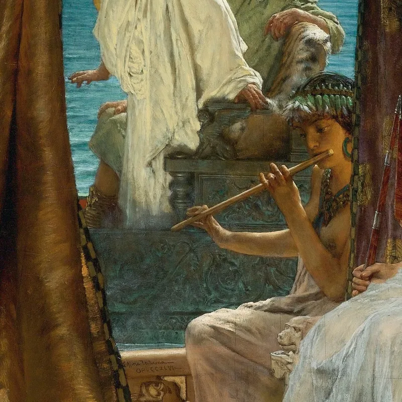 L'Incontro Di Antonio E Cleopatra Lawrence Alma-Tadema quadro stampa su tela