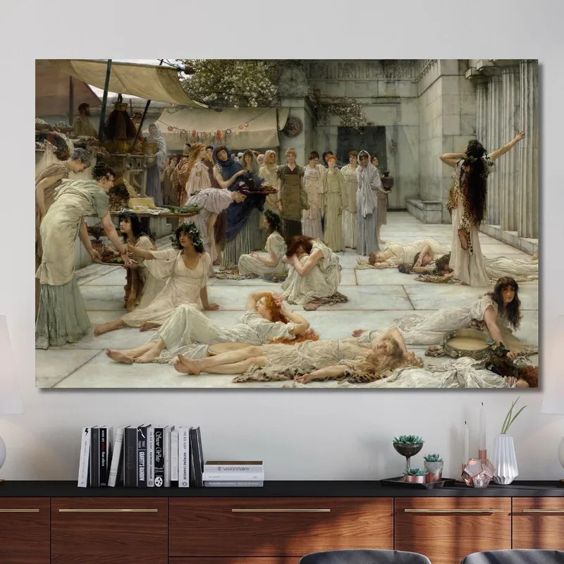 Le Donne Di Anfissa Lawrence Alma-Tadema quadro stampa su tela