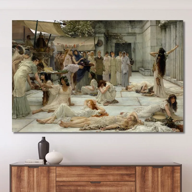 Le Donne Di Anfissa Lawrence Alma-Tadema quadro stampa su tela