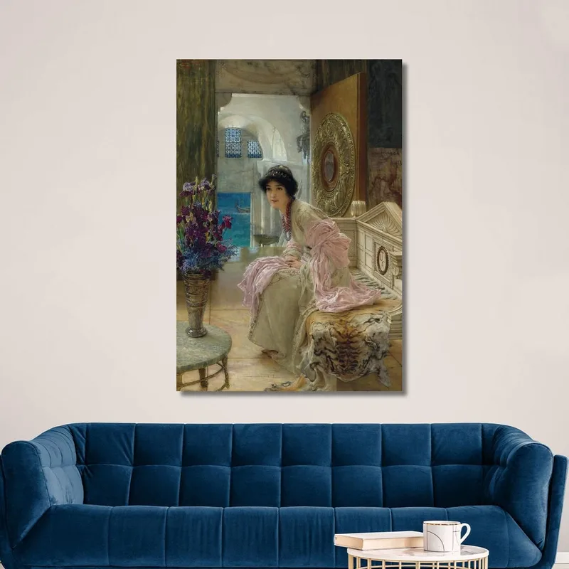 Guardare E Aspettare Lawrence Alma-Tadema quadro stampa su tela