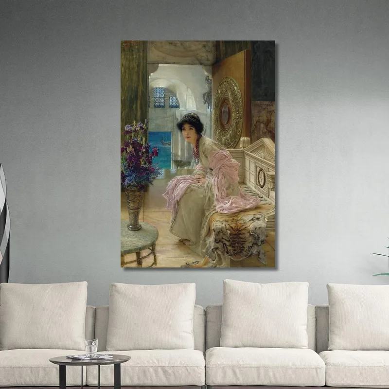 Guardare E Aspettare Lawrence Alma-Tadema quadro stampa su tela
