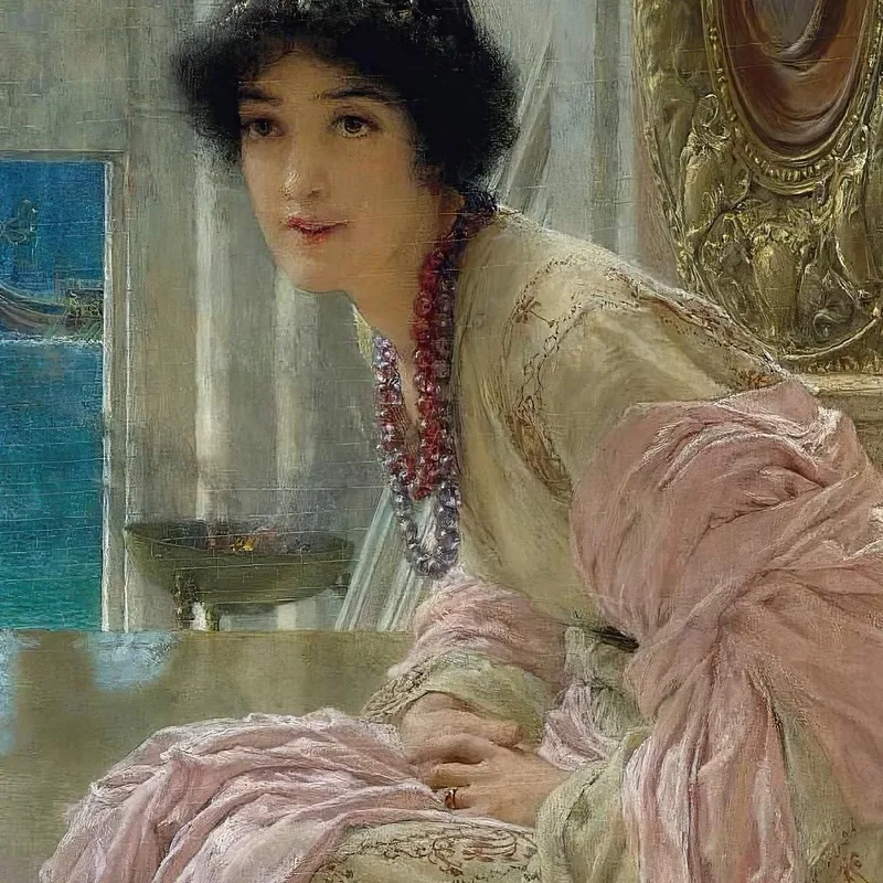 Guardare E Aspettare Lawrence Alma-Tadema quadro stampa su tela