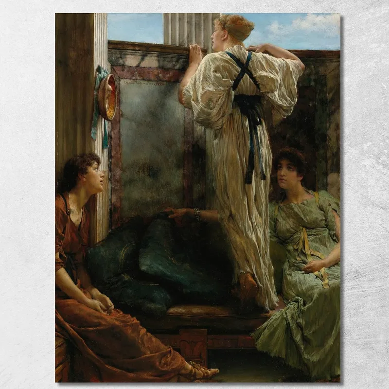Wer Ist Es Lawrence Alma-Tadema drucken auf leinwand