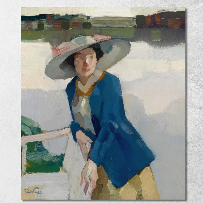 Frieda Am Langenbürger See Leo Putz drucken auf leinwand