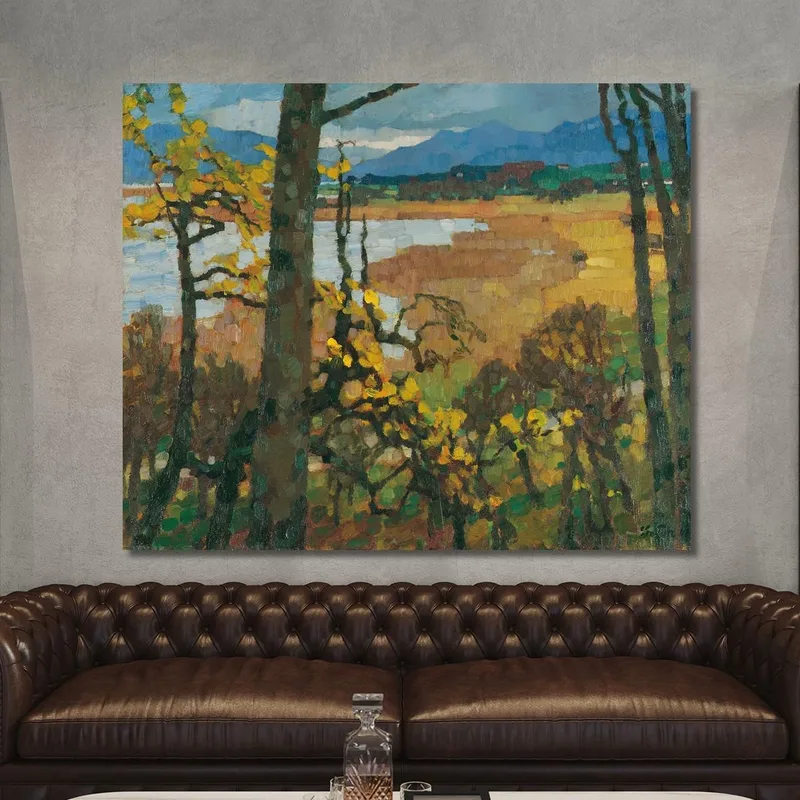 Otoño En El Lago Chiemsee Leo Putz