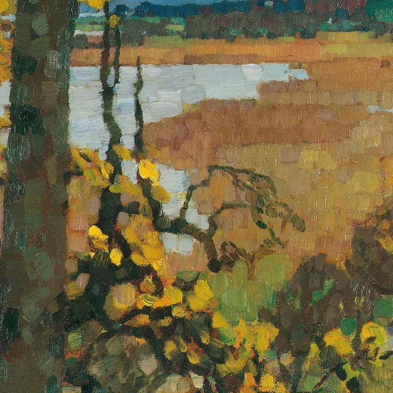 Otoño En El Lago Chiemsee Leo Putz