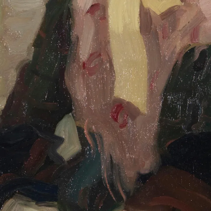 Retrato De Veronika Kirmaier En El Jardín Schleissheim Leo Putz