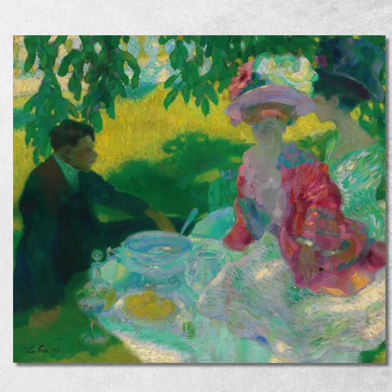 Il Pic-Nic 2 Leo Putz quadro stampa su tela