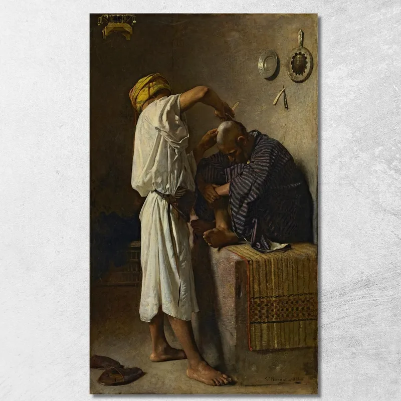 Una Barbería Oriental Léon Bonnat cuadro en lienzo