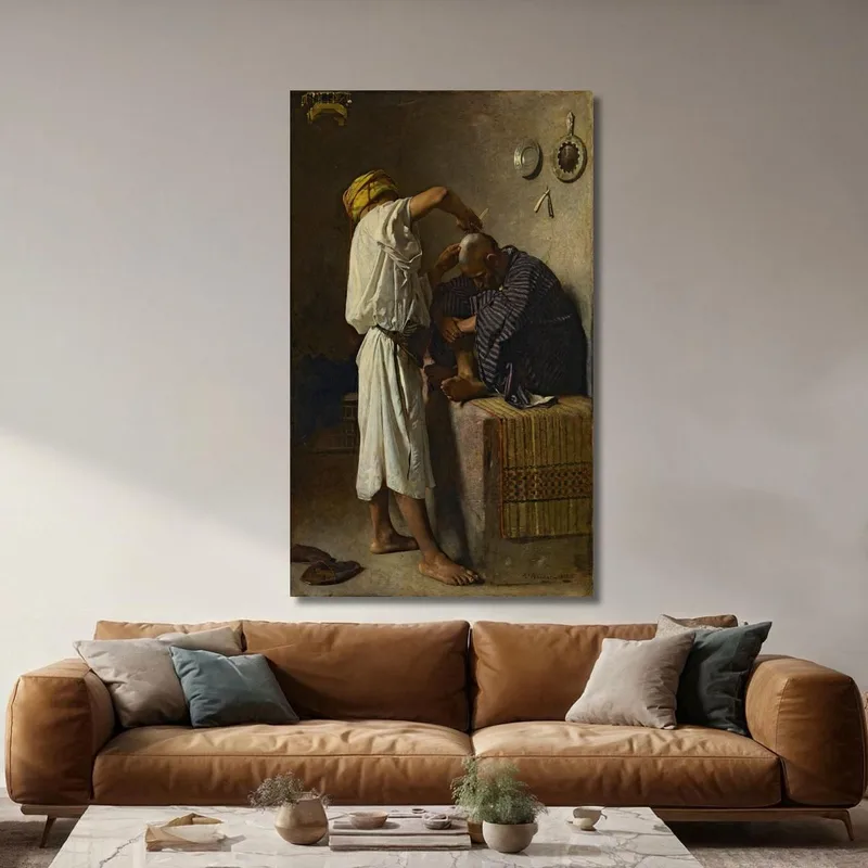 Un Barbiere Orientale Léon Bonnat