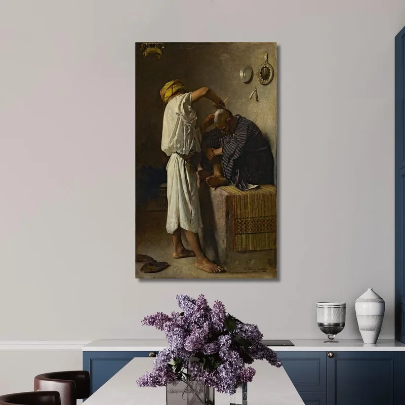 Un Barbiere Orientale Léon Bonnat