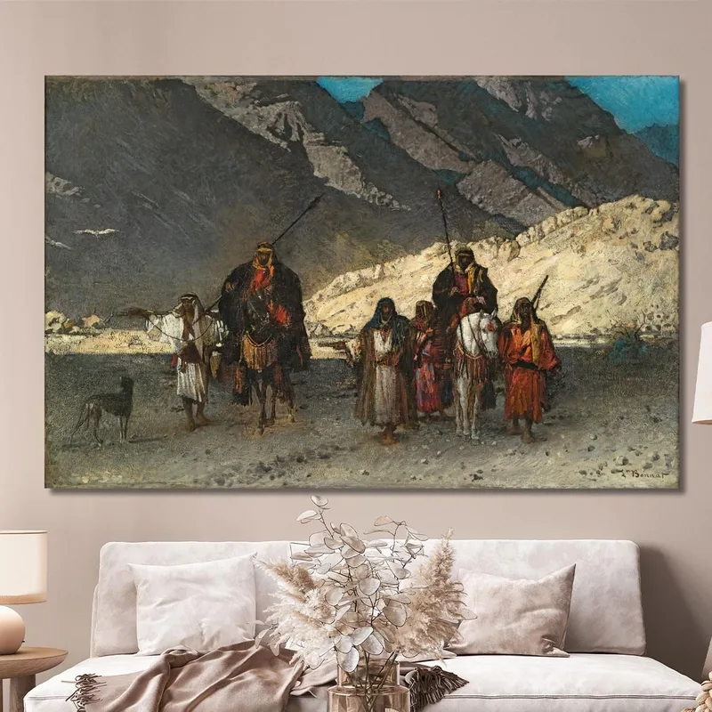 Arabische Scheichs In Den Bergen Léon Bonnat