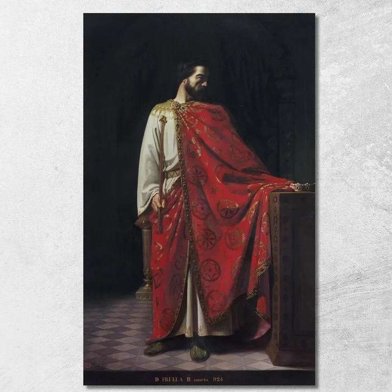 Fruela Ii De Asturias Rey De Asturias Léon Bonnat cuadro en lienzo