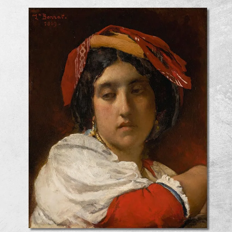 El Italiano Léon Bonnat cuadro en lienzo