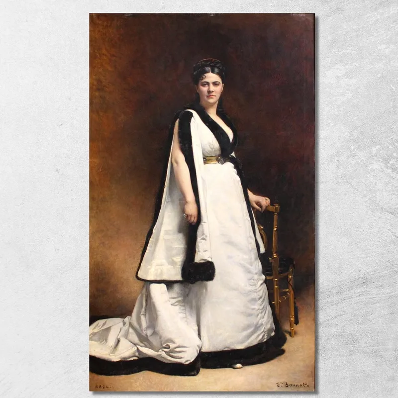 Señora Pasca Léon Bonnat cuadro en lienzo