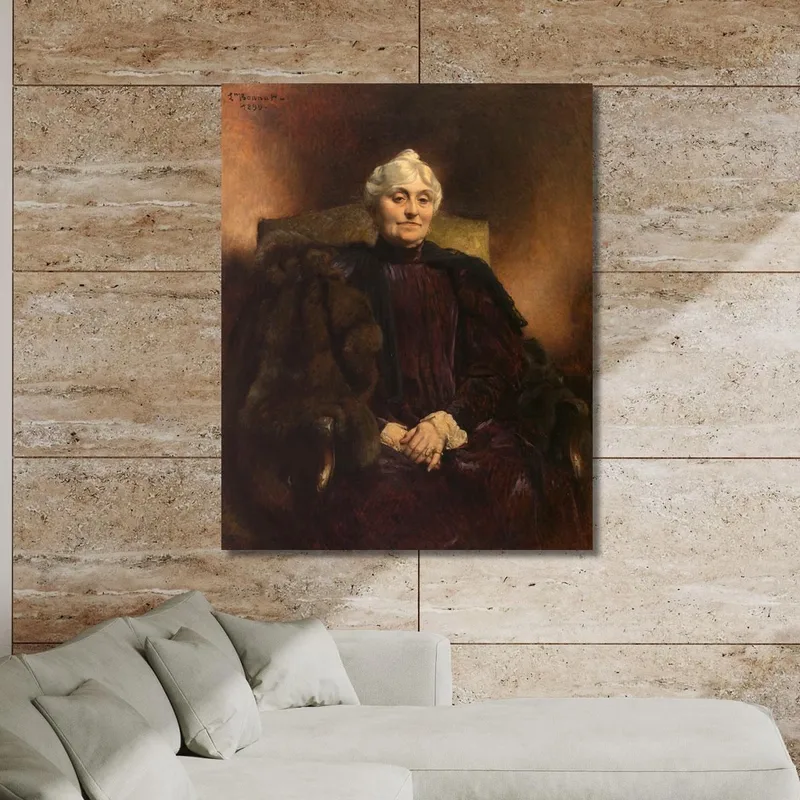 Portrait Of Madame Dubernet Léon Bonnat