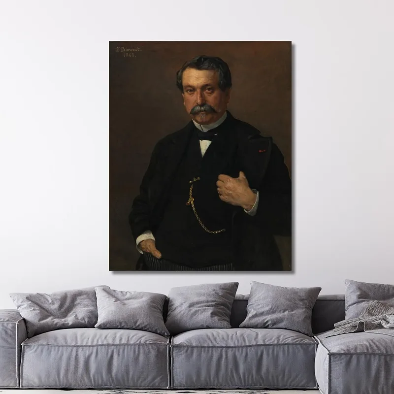 Portrait Of A Man Léon Bonnat