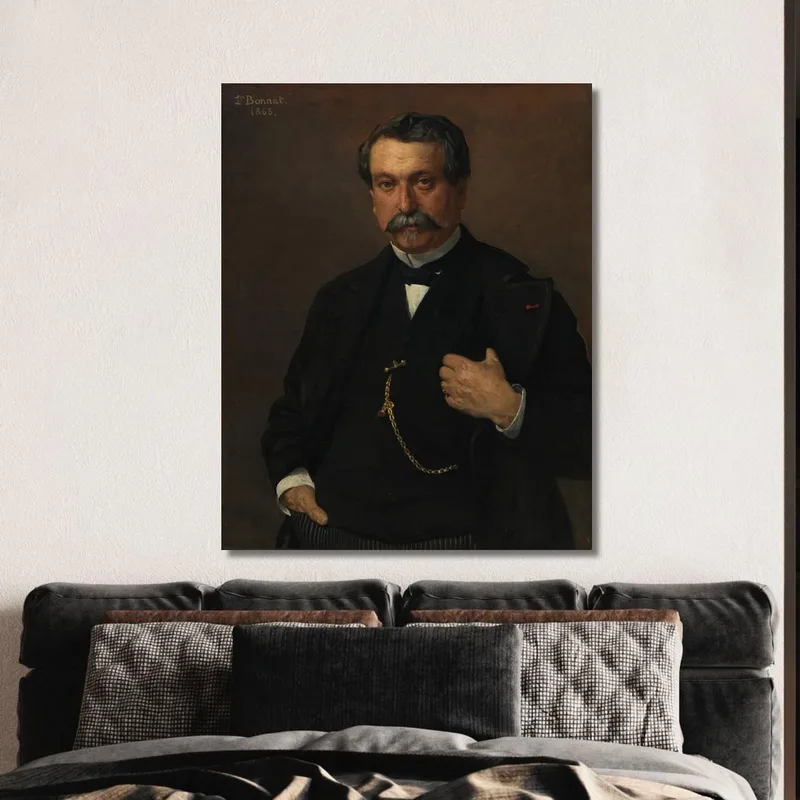Portrait Of A Man Léon Bonnat