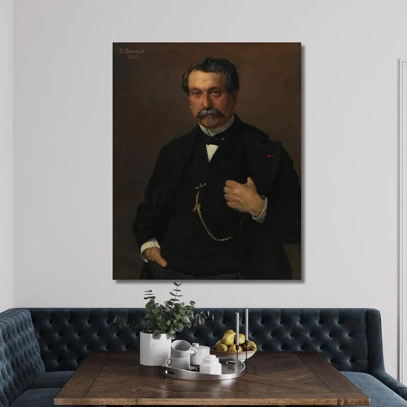 Portrait Of A Man Léon Bonnat