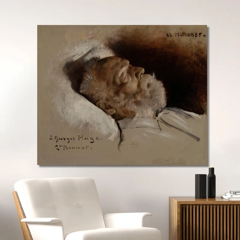 Victor Hugo On His Deathbed Léon Bonnat