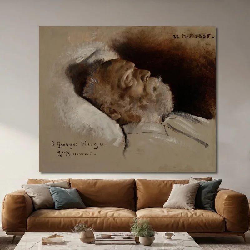 Victor Hugo On His Deathbed Léon Bonnat