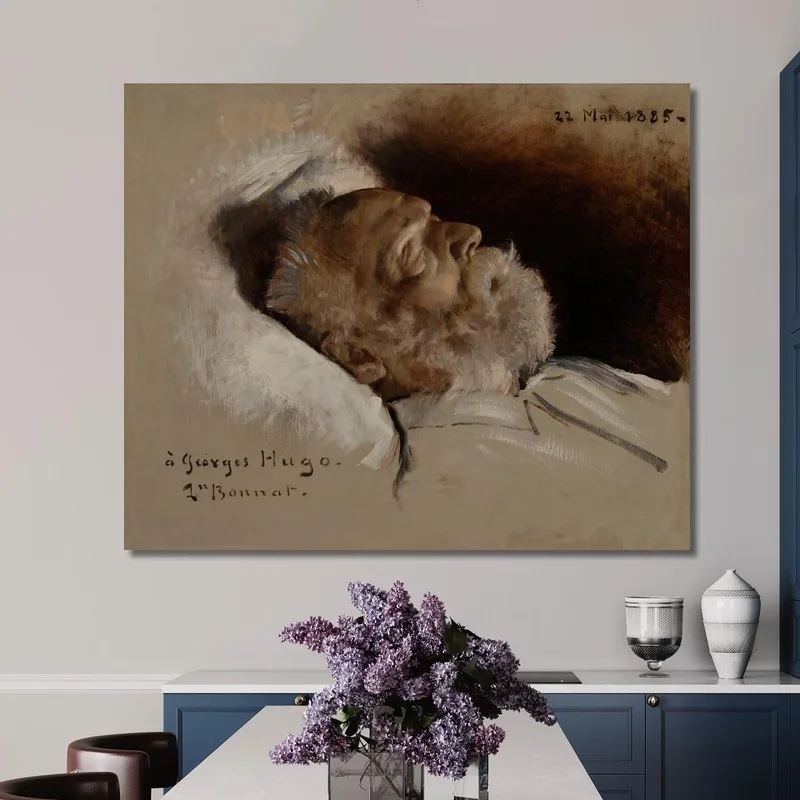 Victor Hugo On His Deathbed Léon Bonnat