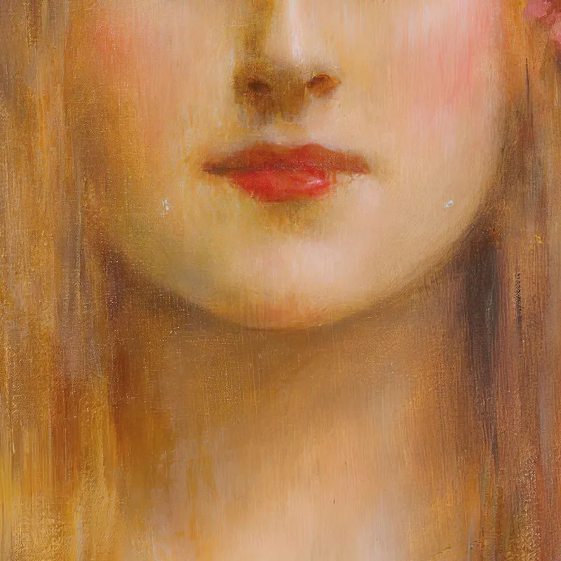 Ritratto Di Donna Con Turbante Fiorito Léon François Comerre