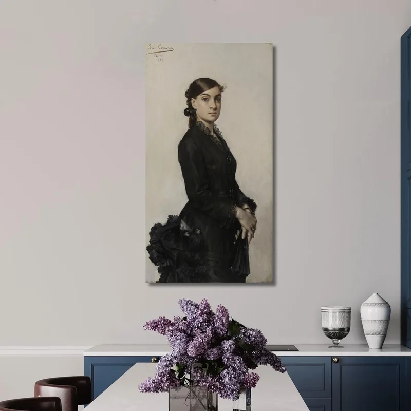 Ritratto Di Jacqueline Comerre-Paton In Abito Nero Léon François Comerre