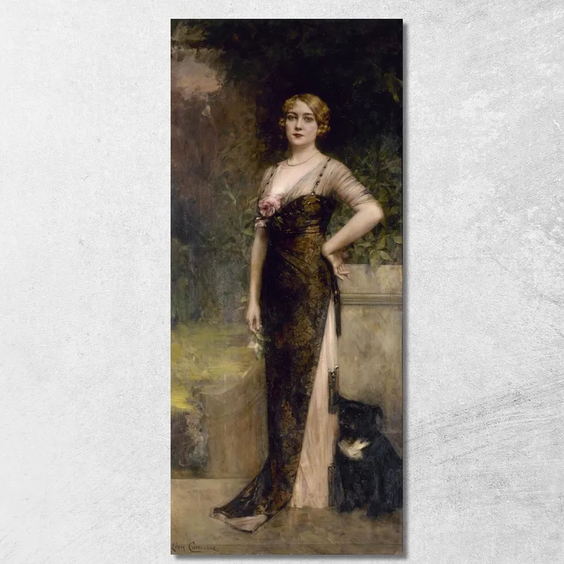 Ritratto Di Madame Jean Maillard-Norbert Léon François Comerre quadro stampa su tela