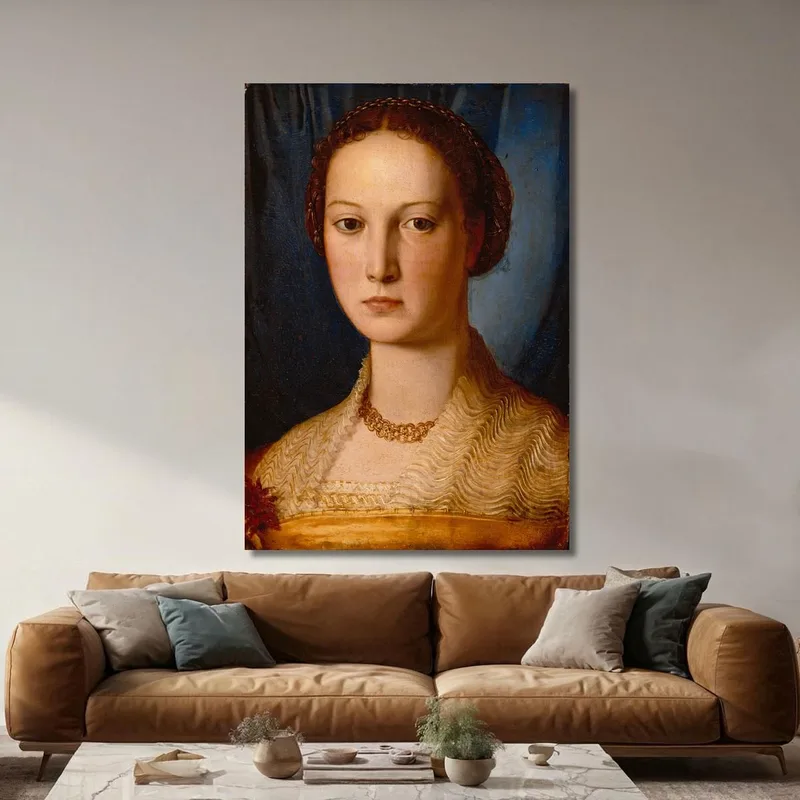 Costanza Da Sommaia Agnolo Bronzino quadro stampa su tela