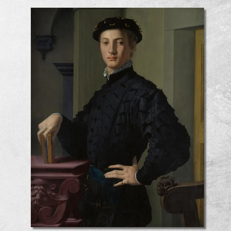 Ritratto Di Un Giovane Agnolo Bronzino quadro stampa su tela