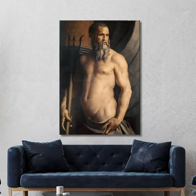 Portrait D'Andrea Doria En Neptune Agnolo Bronzino