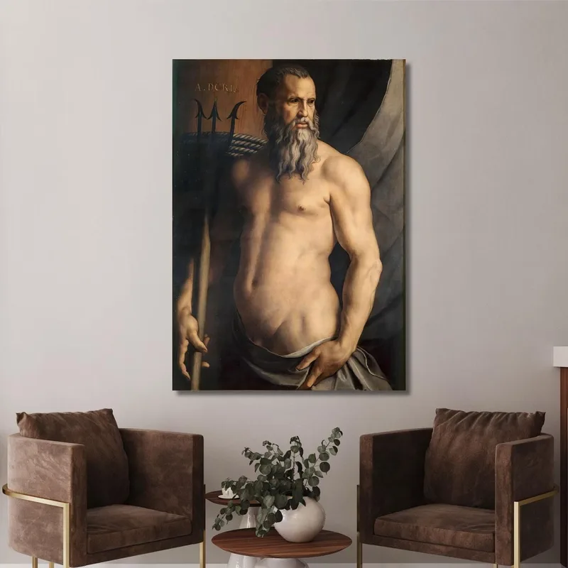 Portrait D'Andrea Doria En Neptune Agnolo Bronzino