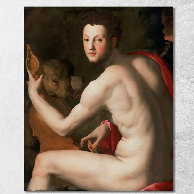 Ritratto Di Cosimo I De Medici Come Orfeo Agnolo Bronzino quadro stampa su tela