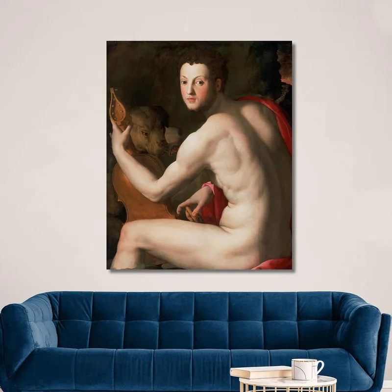 Portrait De Cosme Ier De Médicis En Orphée Agnolo Bronzino