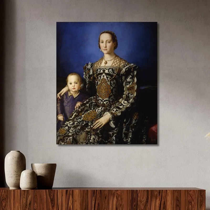 Ritratto Di Eleonora Di Toledo Con Il Figlio Giovanni De Medici Agnolo Bronzino