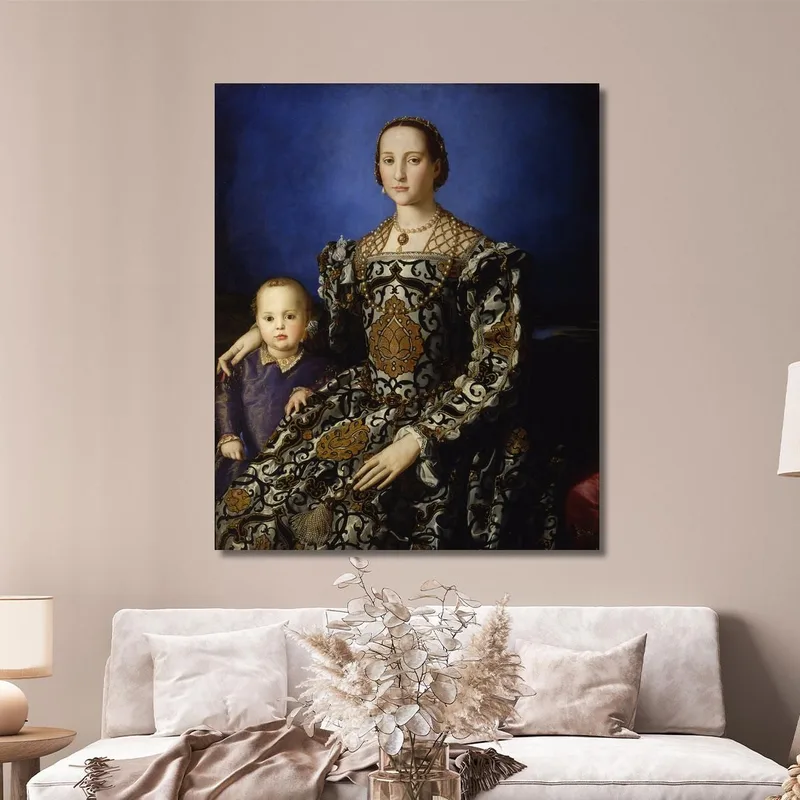 Ritratto Di Eleonora Di Toledo Con Il Figlio Giovanni De Medici Agnolo Bronzino