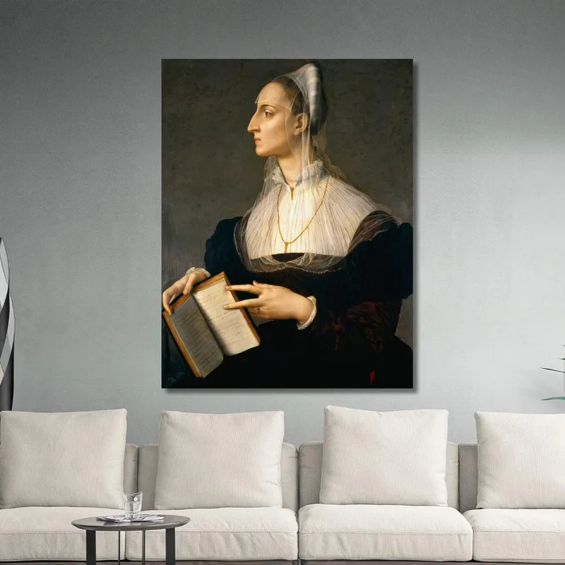 Retrato De Laura Battiferri Agnolo Bronzino