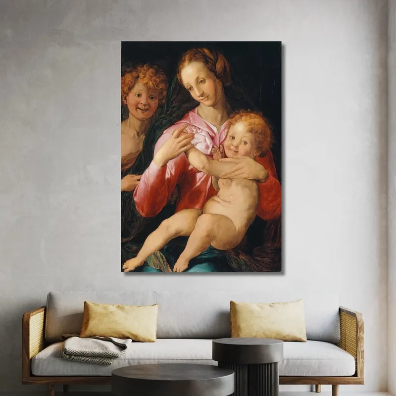 Vierge À L'Enfant Avec Le Jeune Saint Jean-Baptiste Agnolo Bronzino