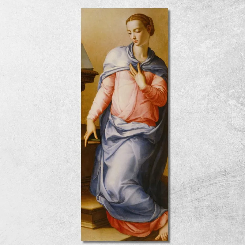 Vergine Dell'Annunciazione Agnolo Bronzino quadro stampa su tela